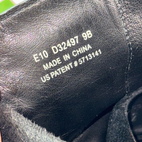 Cole Haan Air Avalon Riding Black Leather Suede Knee Boots D32497 Buckle 9B - Picture 5 of 11